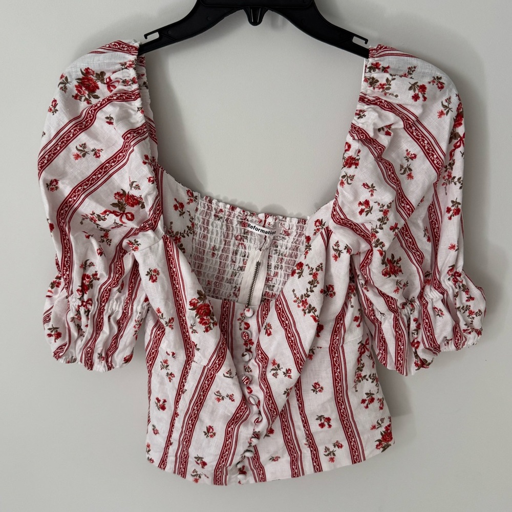 Reformation Linen Blouse